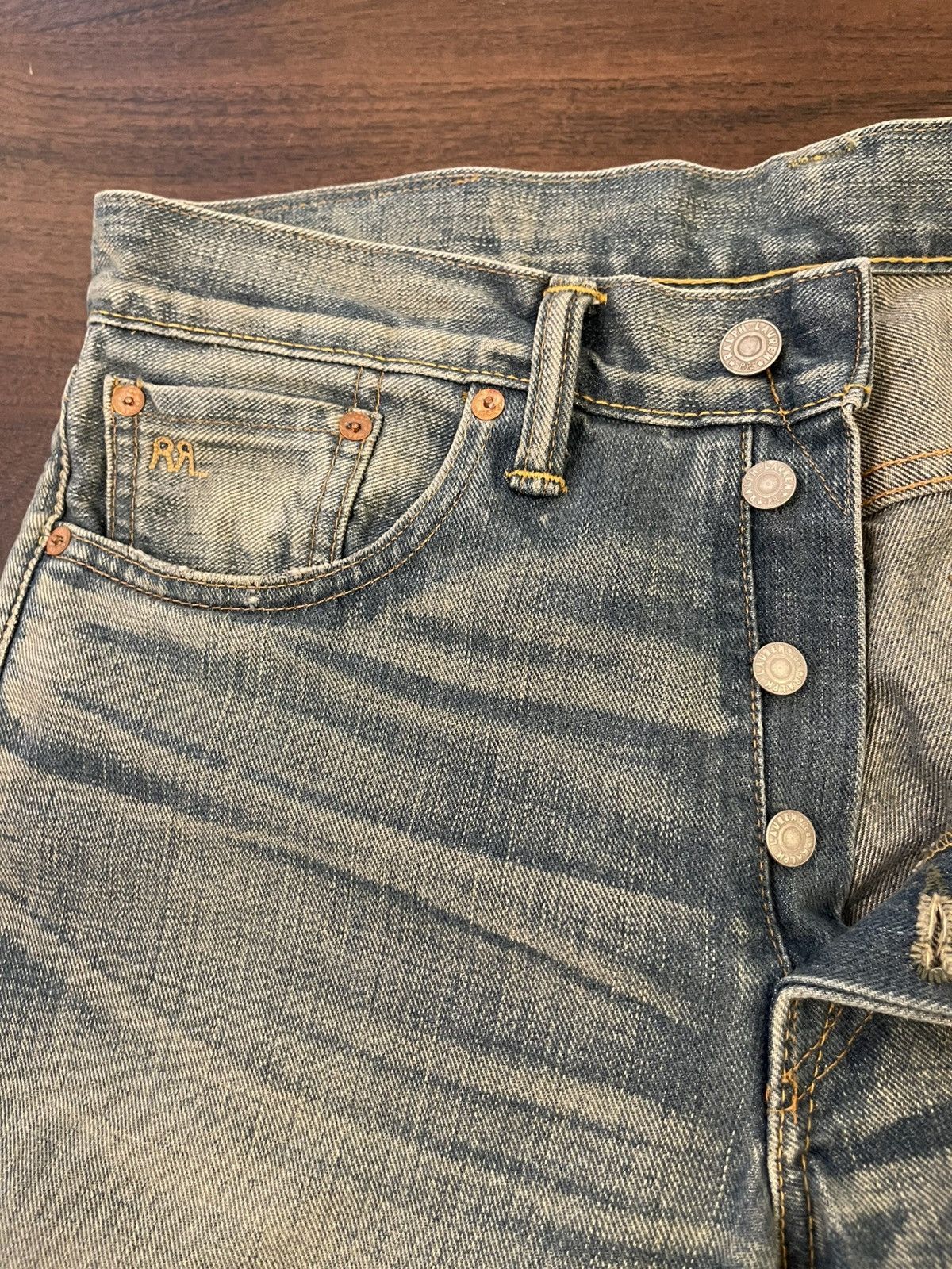 RRL Ralph Lauren DoubleRL Slim fit Selvedge Denim Size US 31 - 2 Thumbnail