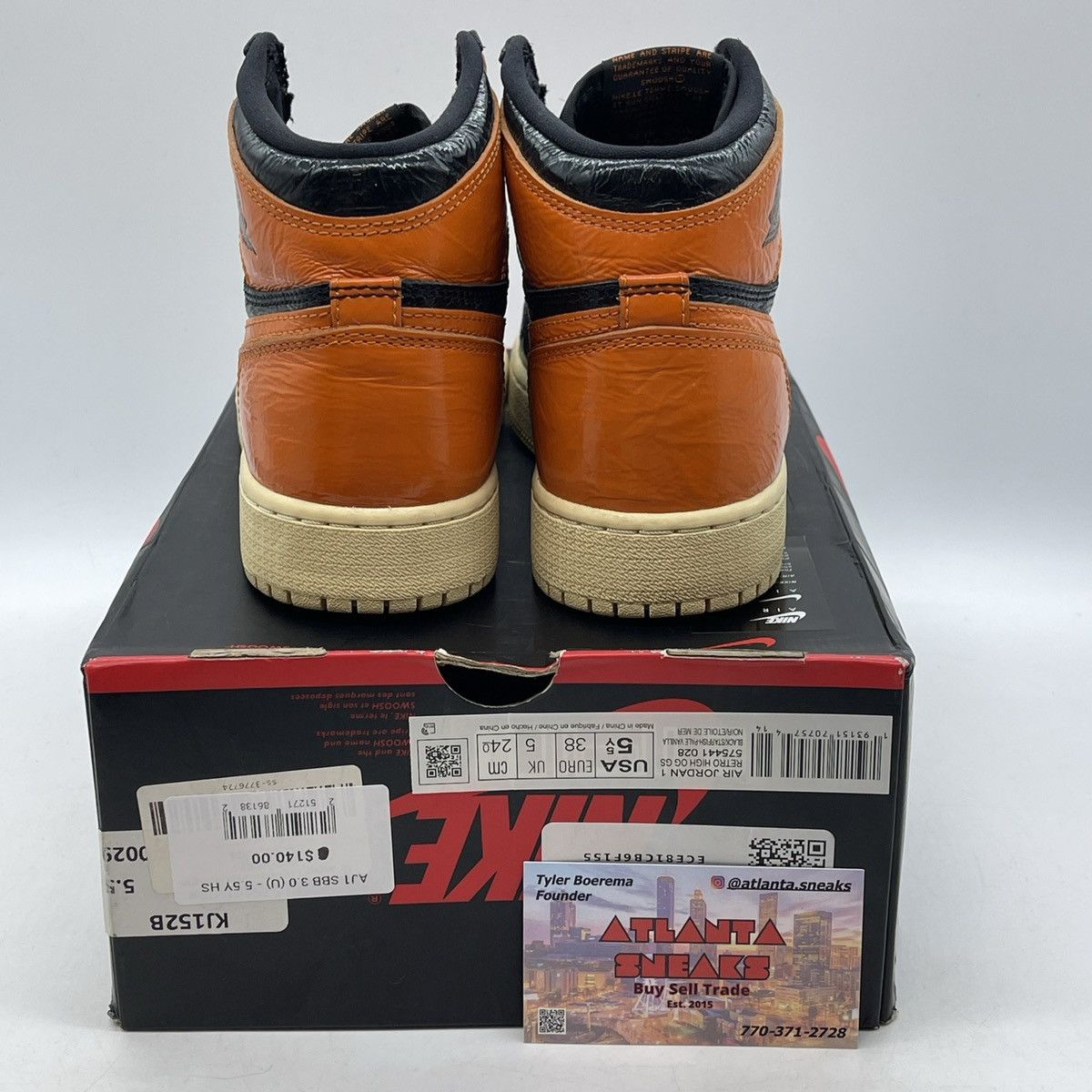 Jordan Brand Air Jordan 1 high shattered backboard 3.0 Size US 5.5 / IT 35.5 - 3 Thumbnail