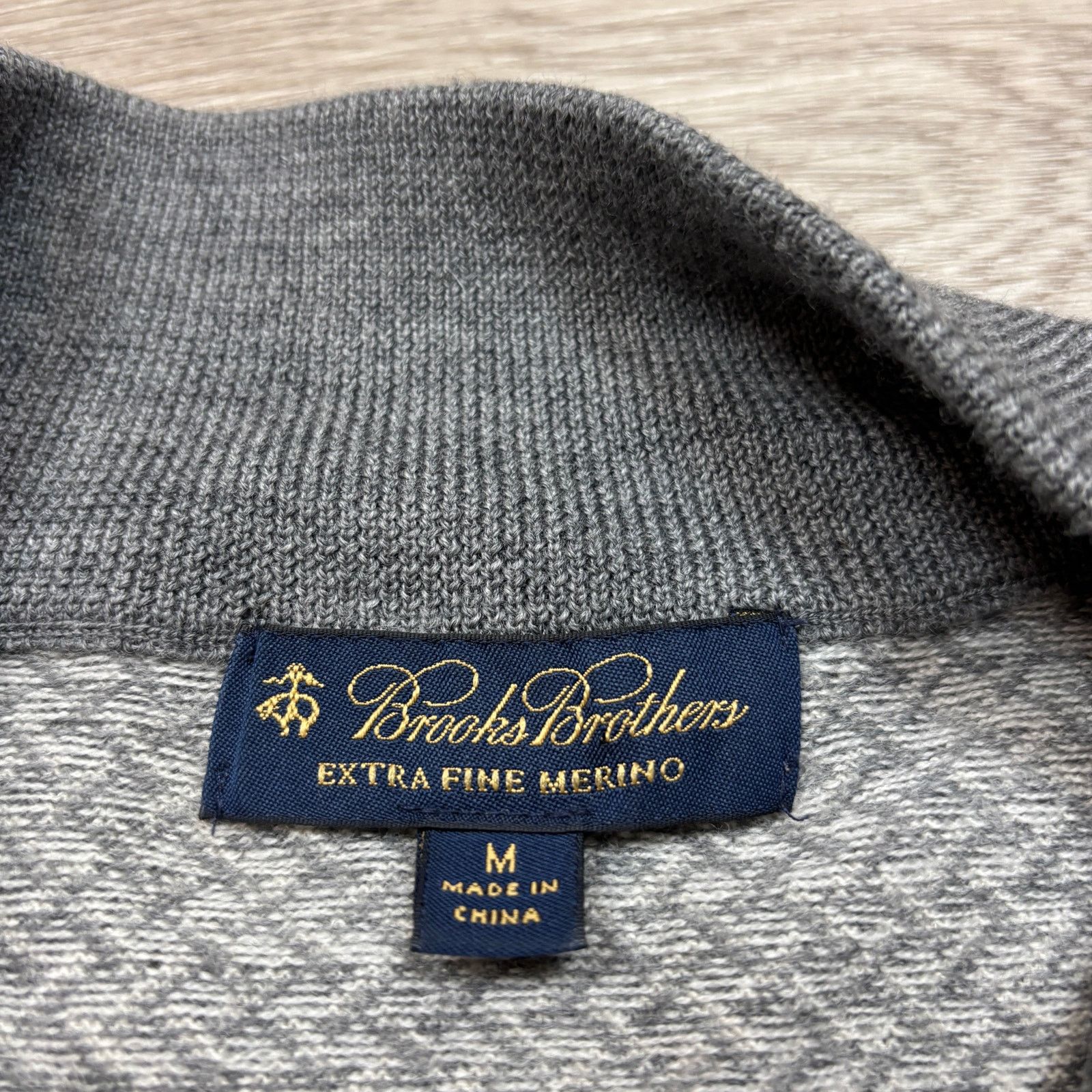 Brooks Brothers Brooks Brothers Fine Merino Wool 1/4 Zip Sweater Men's M Size US M / EU 48-50 / 2 - 4 Thumbnail