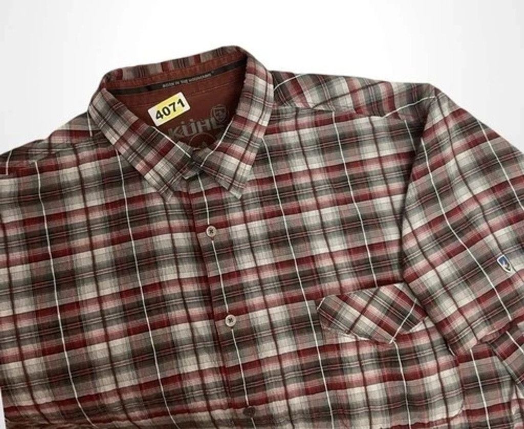 Kuhl Kuhl Plaid Button Up Lightweight Casual Hiking Shirt Men XL Size US XL / EU 56 / 4 - 1 Thumbnail