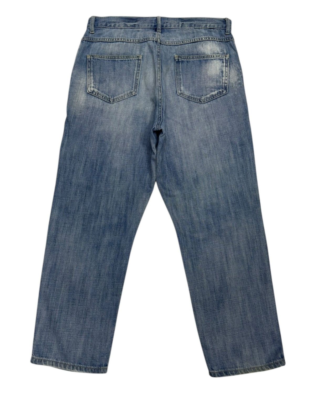 Hysteric Glamour × Japanese Brand × Kapital Vintage Niko And Patchwork Cropped Jeans Size US 32 / EU 48 - 2 Thumbnail