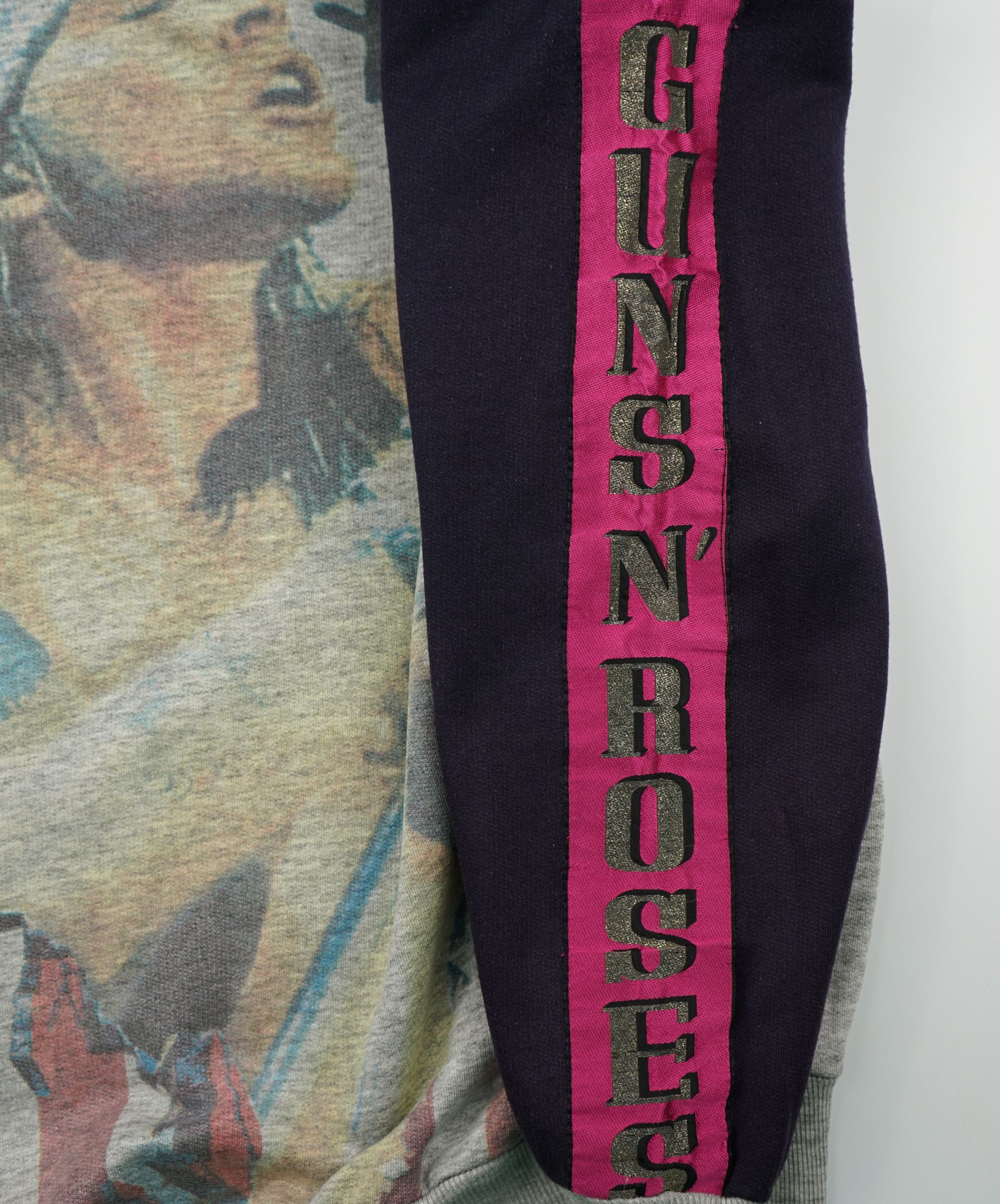 Band Tees × Vintage Vintage 1990s Axel Rose Guns N Roses Hoodie All Over Print Size US L / EU 52-54 / 3 - 7 Thumbnail
