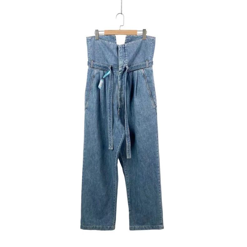 Loewe LOEWE Skinny logo high waist belt jeans Size 30" / US 8 / IT 44 - 1 Thumbnail