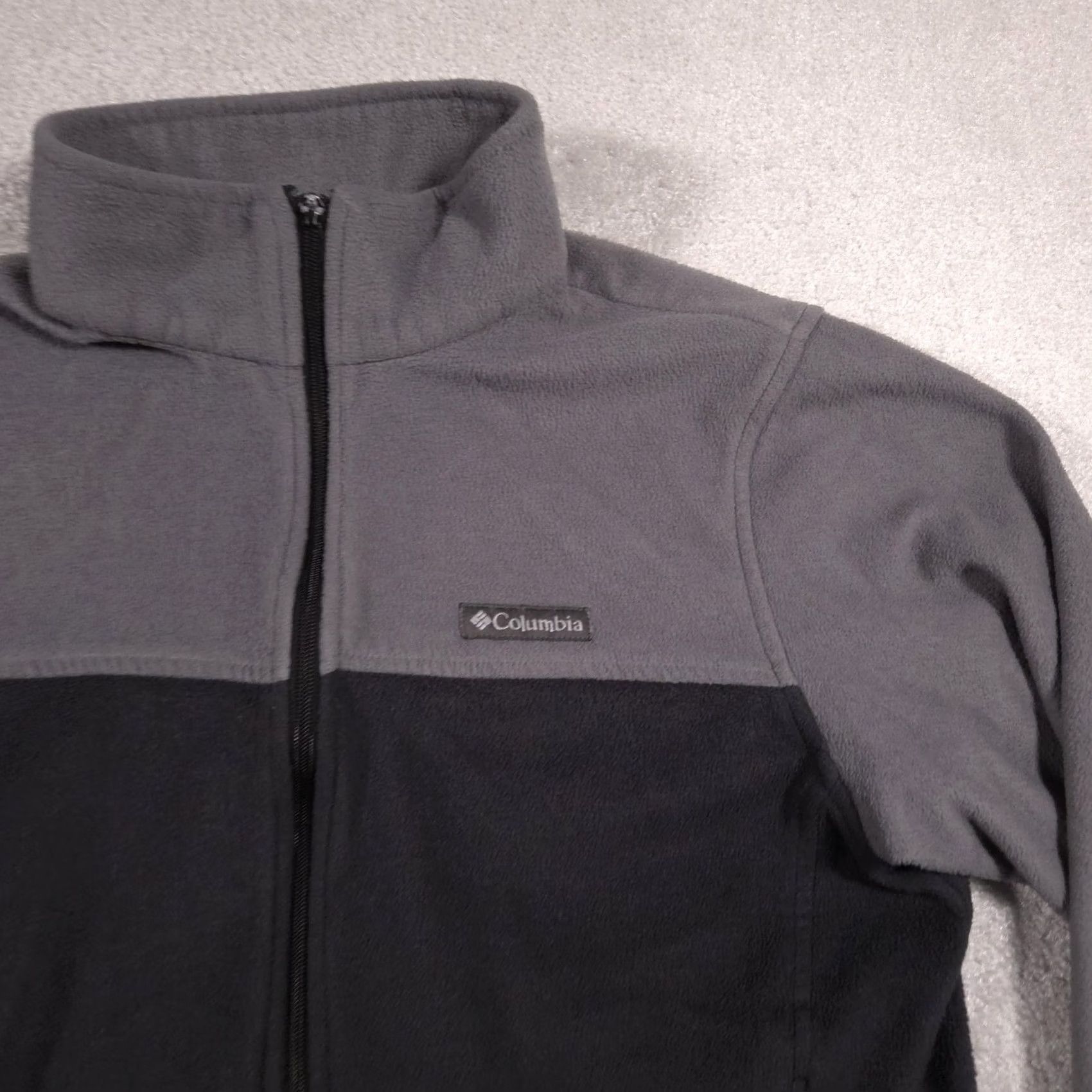 Vintage Columbia Fleece Jacket Mens Large Black Full Zip Stand Collar Pockets Hiking Windbreaker Size US L / EU 52-54 / 3 - 3 Thumbnail