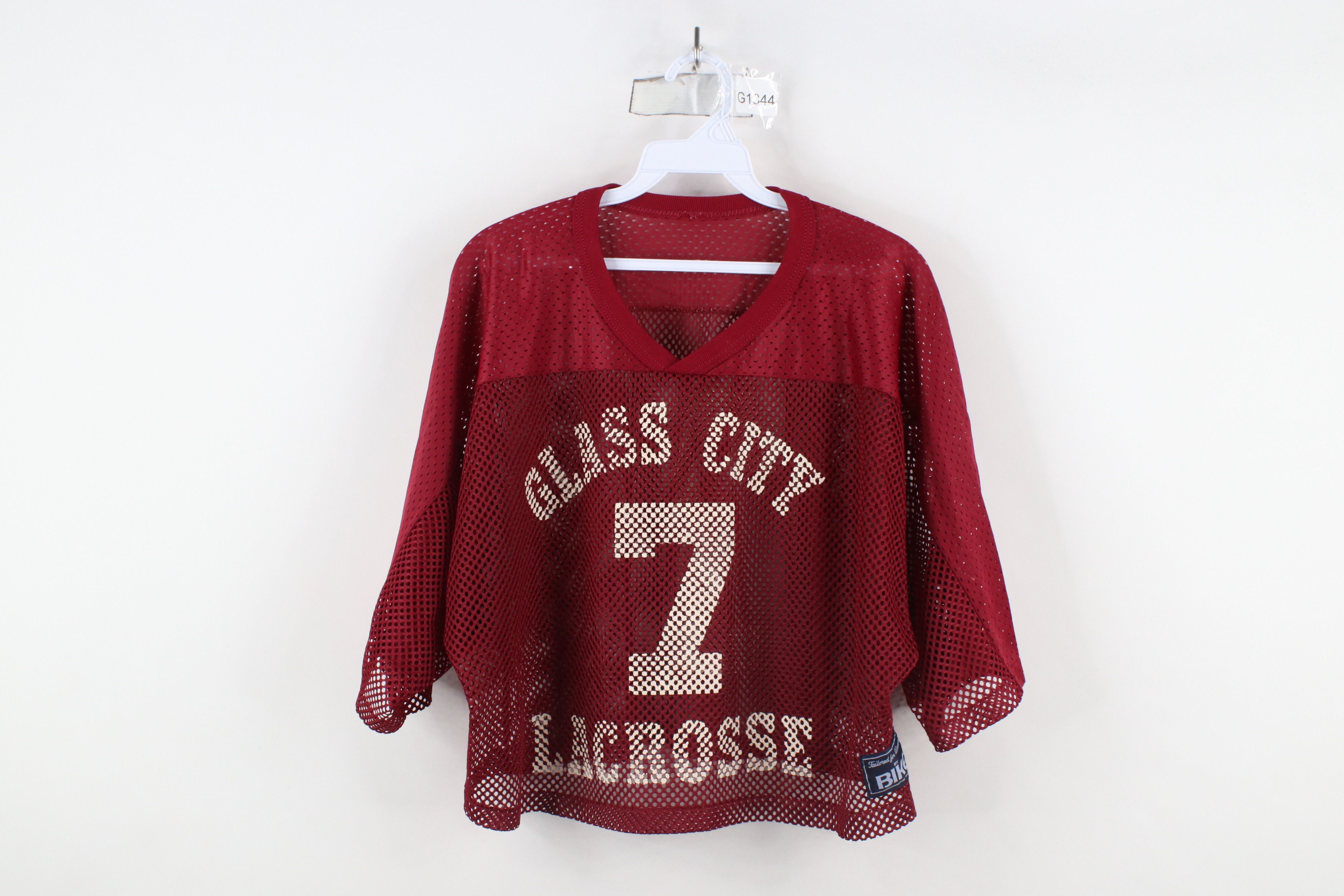 Vintage Vintage 90s Bike Mesh Glass City Lacrosse Jersey Red #7 USA Size US XL / EU 56 / 4 - 1 Thumbnail