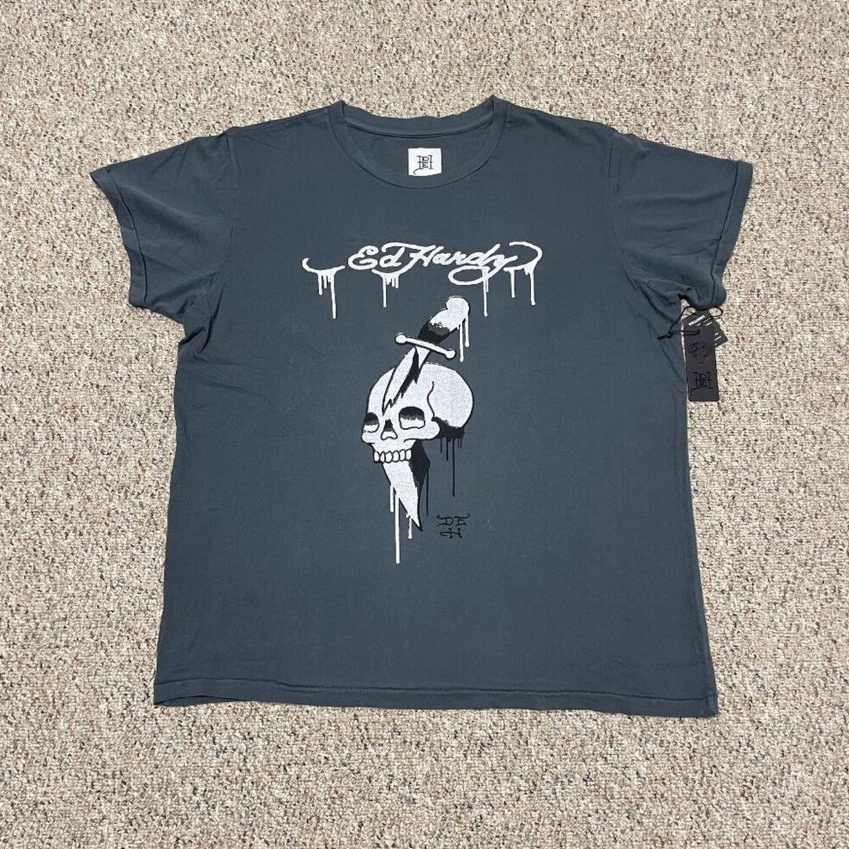 Ed Hardy Ed Hardy Skull & Dagger Tee XL "By Appointment Only" NEW Size US XL / EU 56 / 4 - 1 Thumbnail