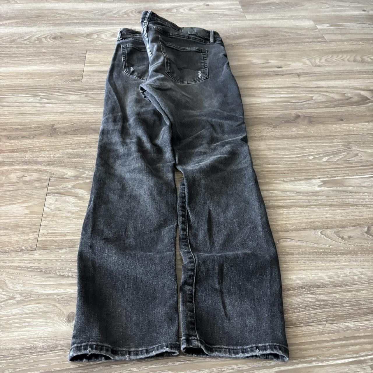 Japanese Brand Crazy Vintage Y2K/2000s Grunge Black Distressed Skinny Denim Jeans! 34x30 Size US 34 / EU 50 - 4 Thumbnail
