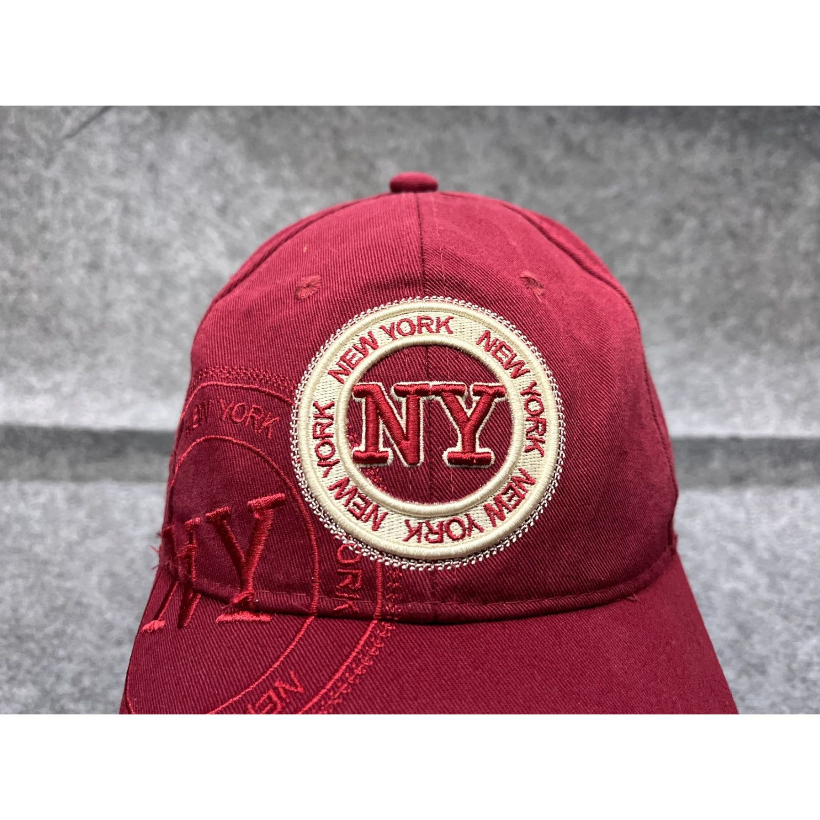 Vintage Robin Ruth Hat Cap Strap Back Adult One Size Red Cotton Embroidered Baseball Cap Size ONE SIZE - 2 Thumbnail
