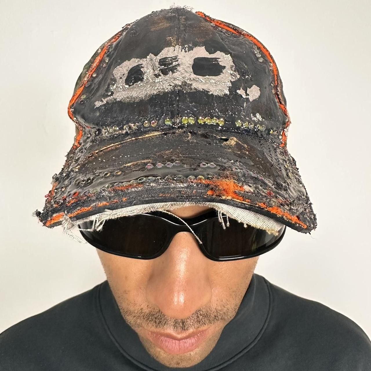 Other ASTROBOI* Trippy Brown Leather RealTree Rhinestone Hat Size ONE SIZE - 8 Thumbnail
