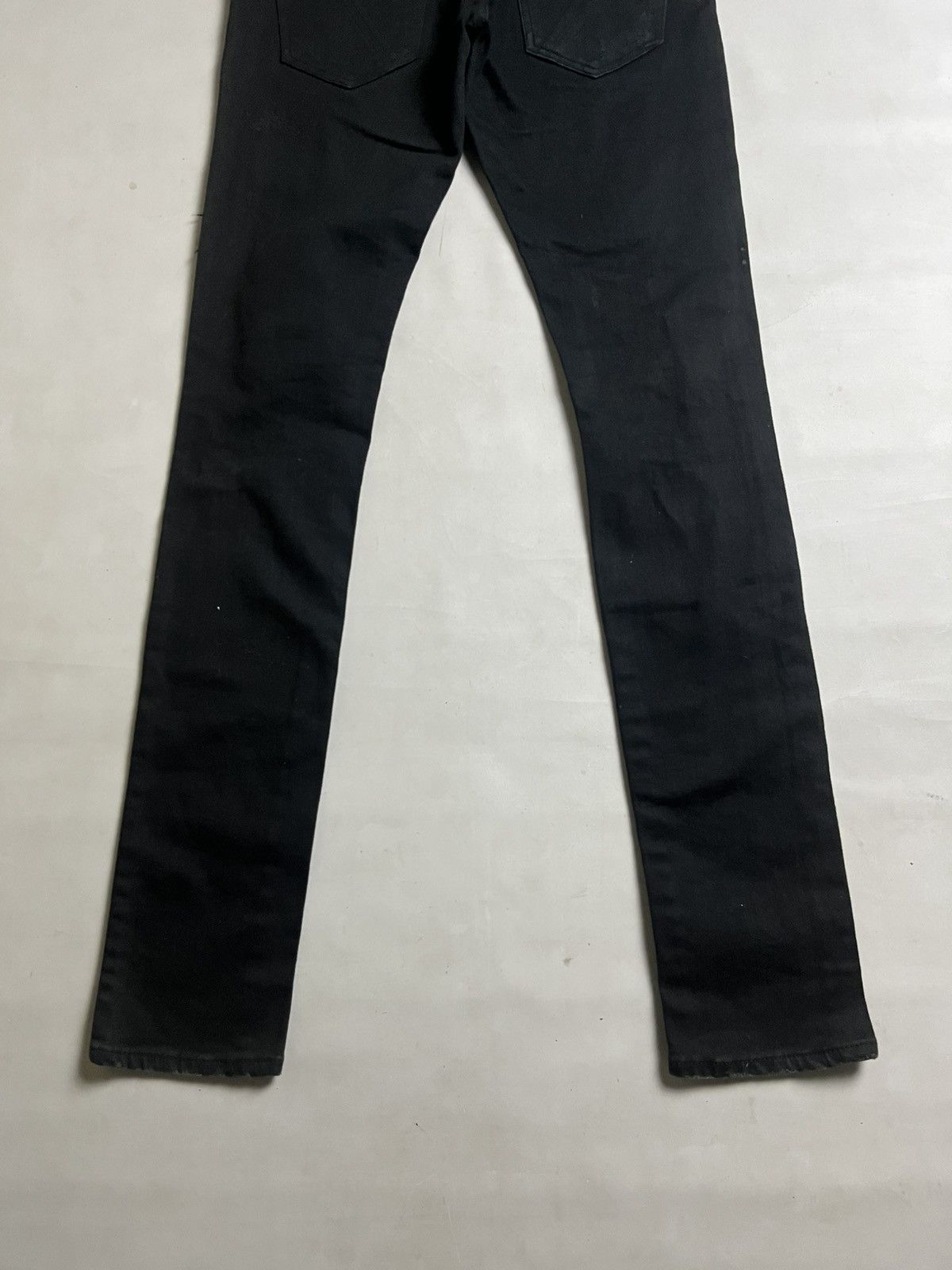 Fragment Design × Vanquish 📦HOT📦Vanquish distress denim full black / vkei / biker style Size US 28 / EU 44 - 7 Thumbnail