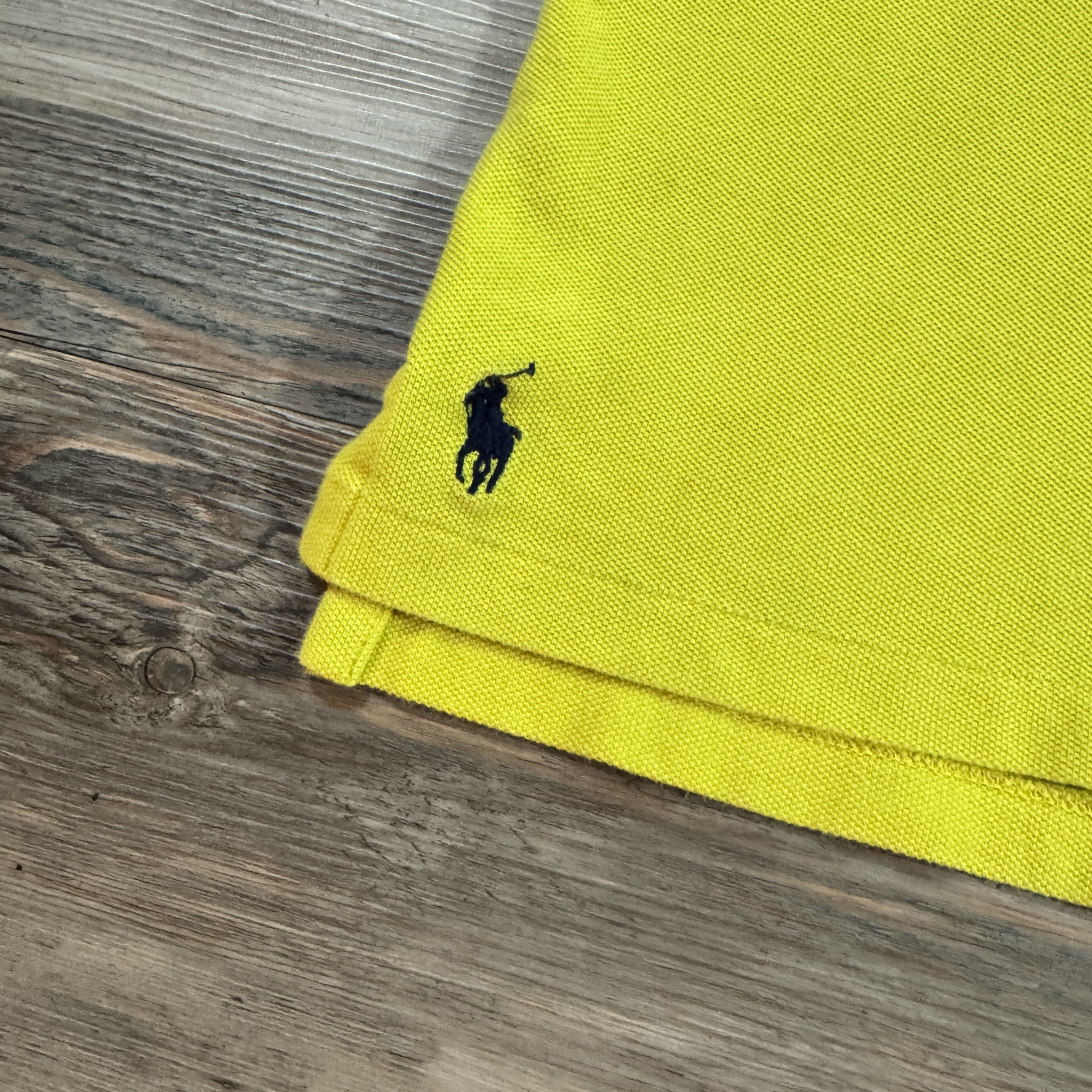 Polo Ralph Lauren Yellow Striped Snow Beach Style POLO Spellout Rugby Shirt Size US M / EU 48-50 / 2 - 3 Thumbnail