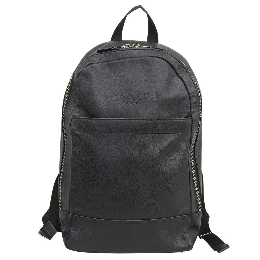Gray Coach Charles Slim Backpack in Calf Leather Coach Medium Charlie Backpack in Grey Pebble Leather - Coach  main image 2