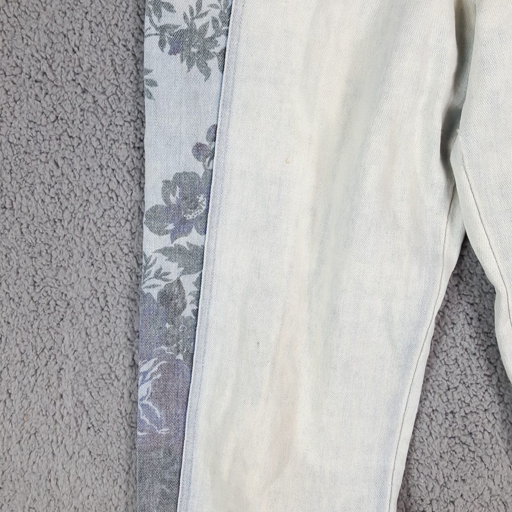 Vintage VINTAGE Mass Confusion Womens Jeans Size 9 High Waist Denim Floral 90s Retro Y2K Casual Blue Size 30" / US 8 / IT 44 - 5 Thumbnail