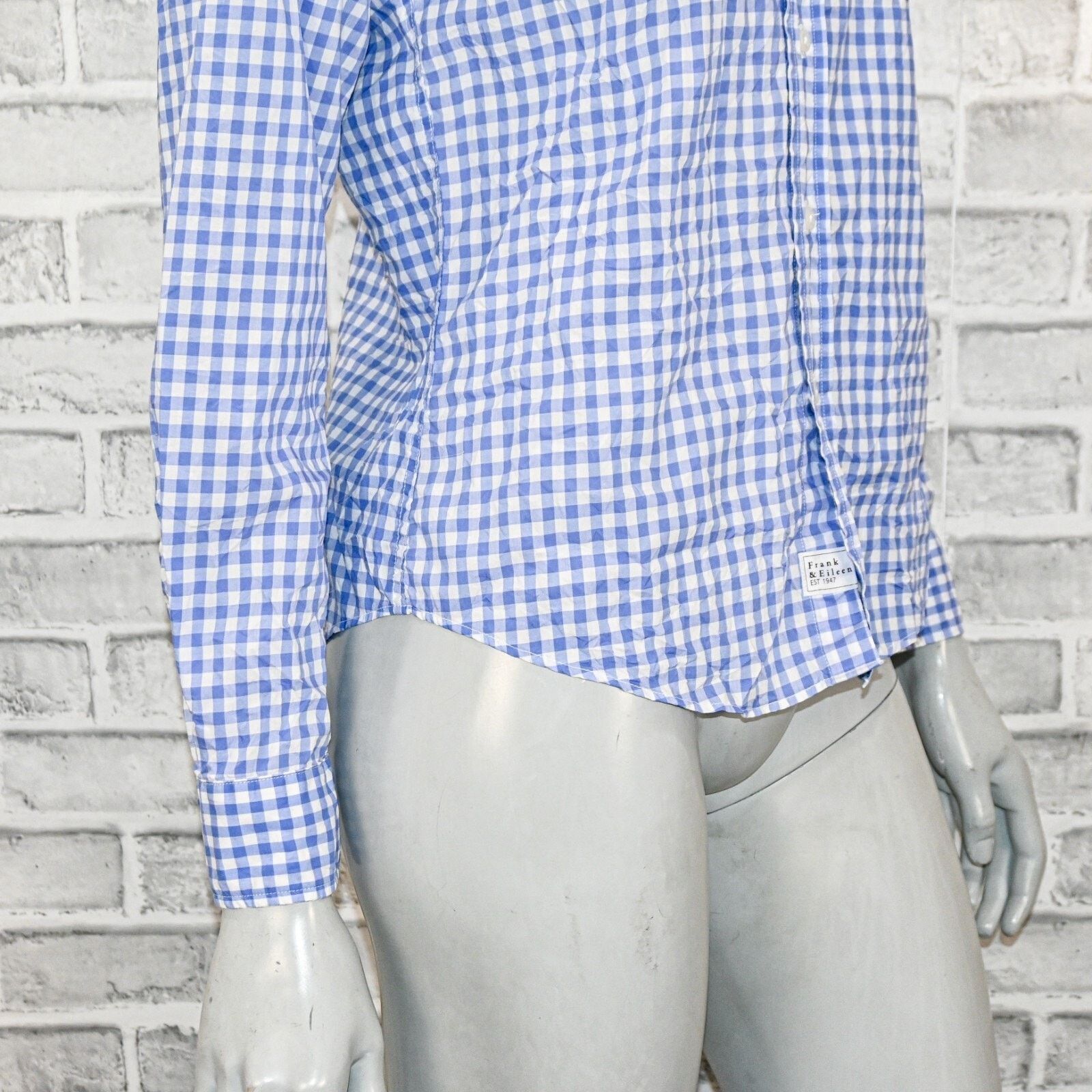 Frank & Eileen Frank & Eileen Button up BARRY Shirt Blue Gingham Small Size S / US 4 / IT 40 - 10 Thumbnail