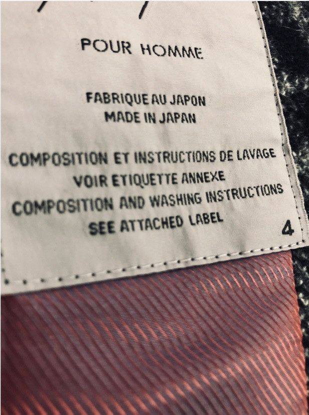 Yohji Yamamoto YYPH 🇯🇵 grey wool fall check side pleated coat 4 NEW Size 42R - 18 Thumbnail