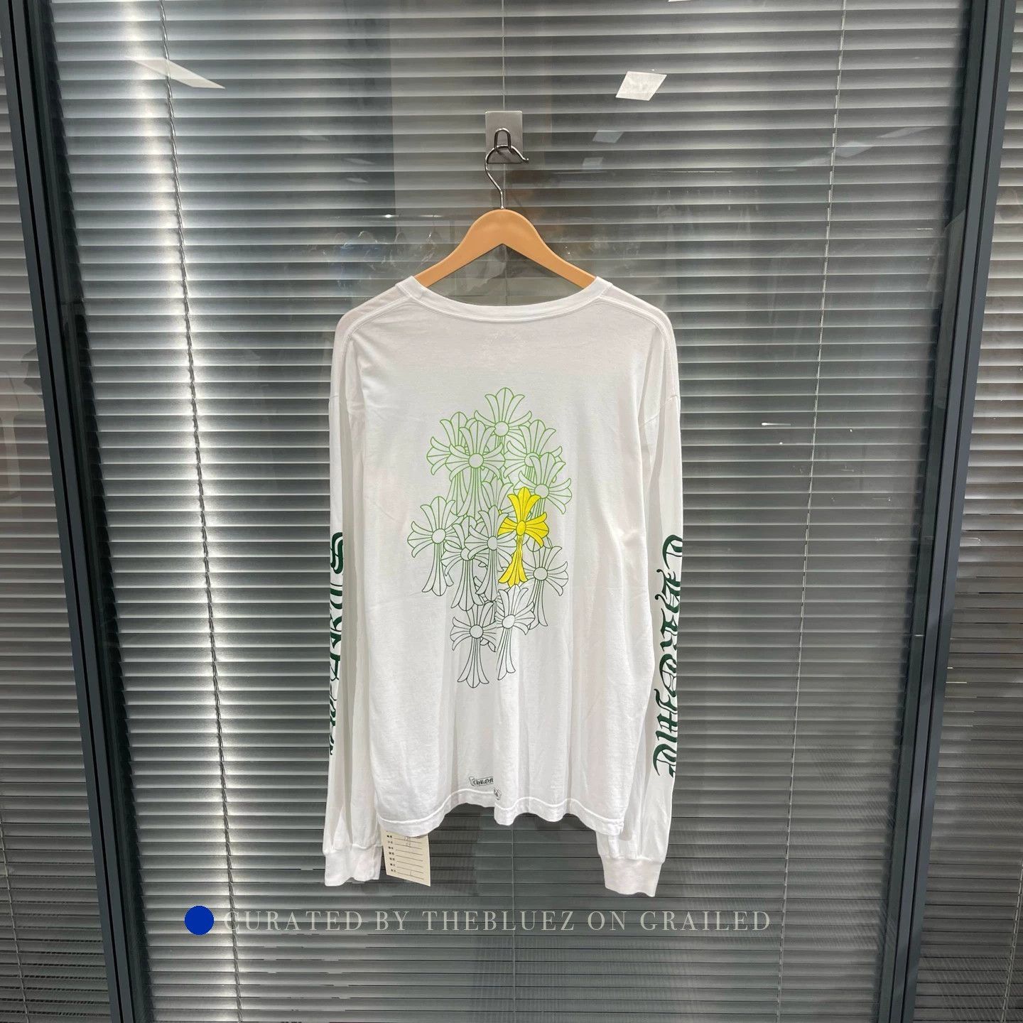 Chrome Hearts White Phantom Cross Long Sleeve Tee Size US L / EU 52-54 / 3 - 1 Thumbnail