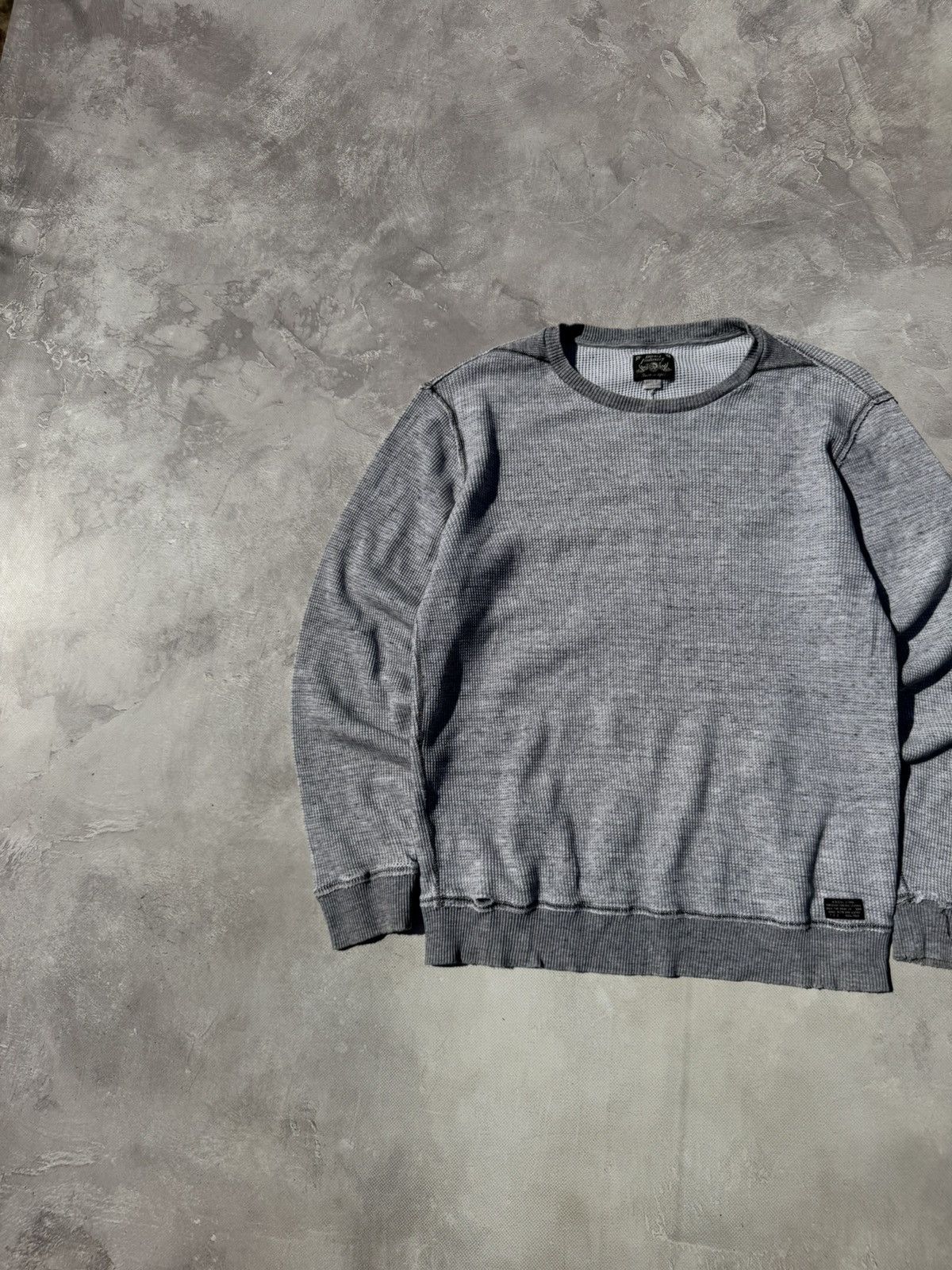 Diesel Vintage Diesel Waffle Distressed Sweatshirt Size US S / EU 44-46 / 1 - 3 Thumbnail