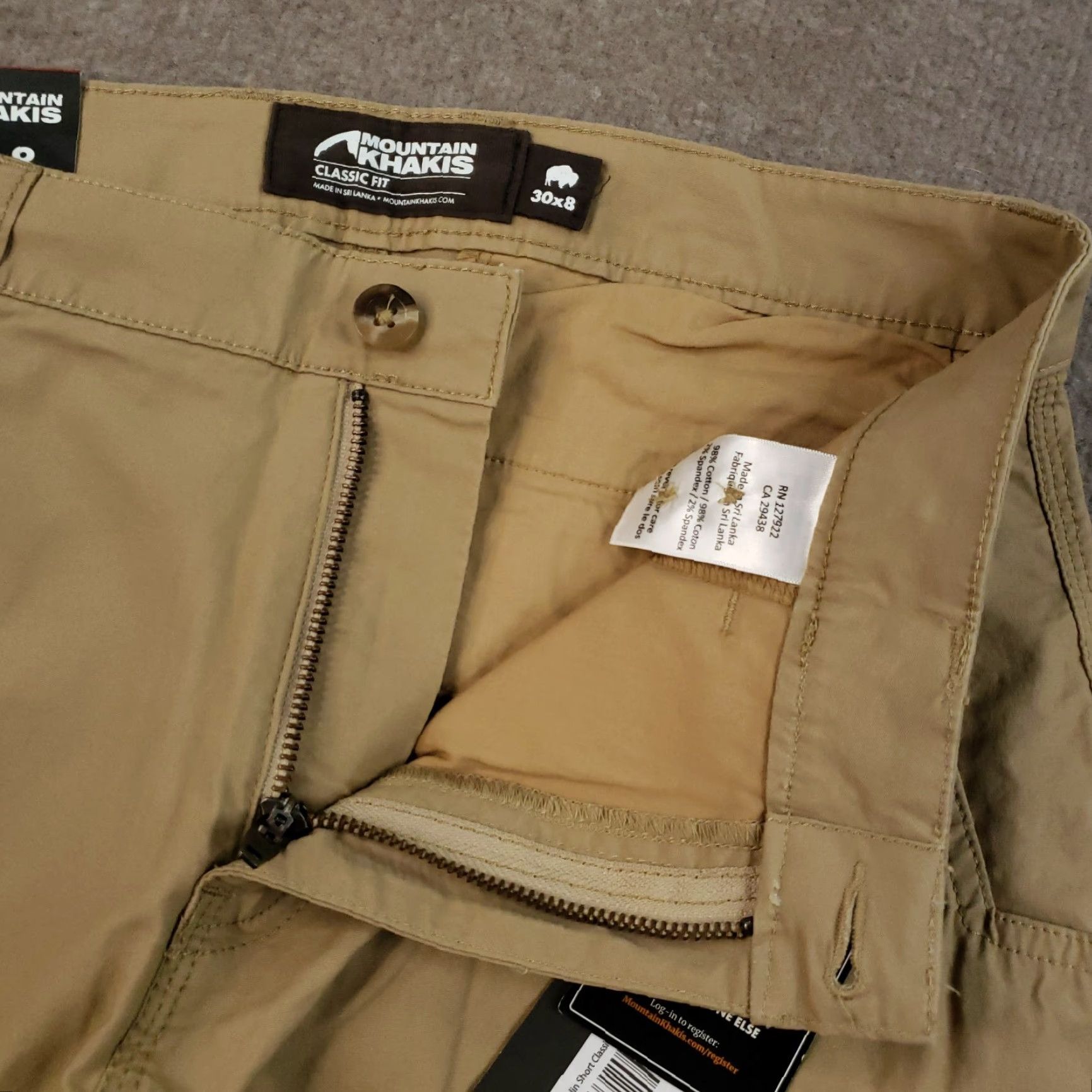 Mountain Khakis Mountain Khakis Shorts Mens Size 30 Beige Stretch Poplin Classic Fit 8" Inseam Size US 30 / EU 46 - 6 Thumbnail