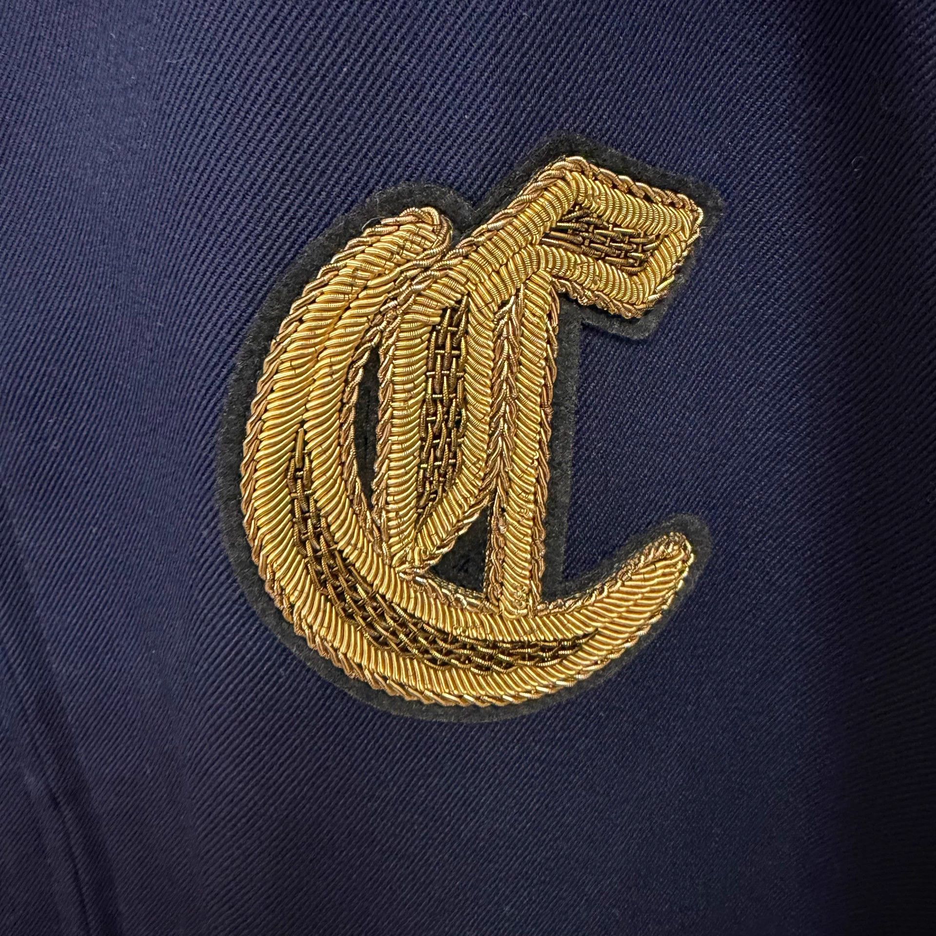Celine CELINE 25ss stand-collar patch-pocket men's blue jacket Size US M / EU 48-50 / 2 - 5 Thumbnail