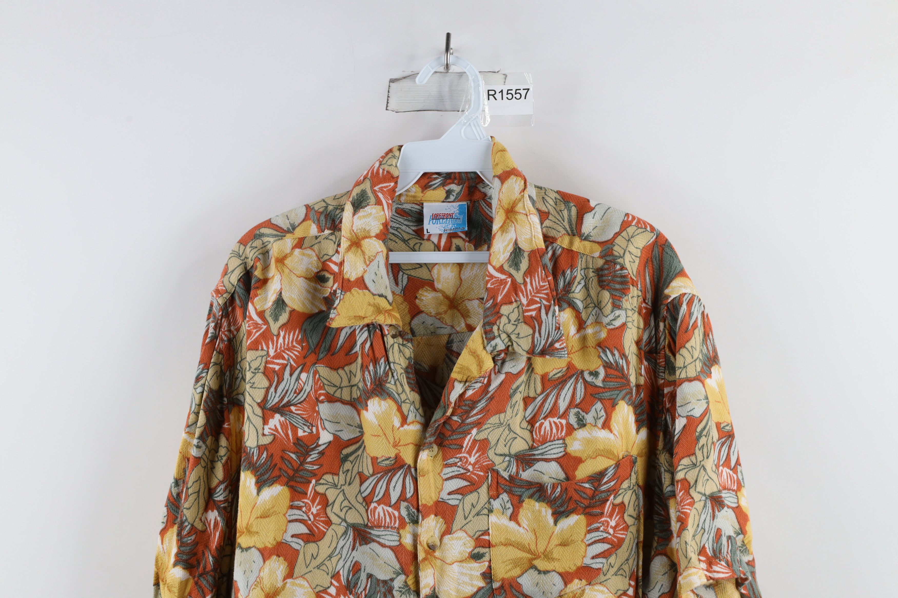 Vintage Vintage 90s Streetwear Hawaiian Camp Collar Button Shirt Size US L / EU 52-54 / 3 - 2 Thumbnail
