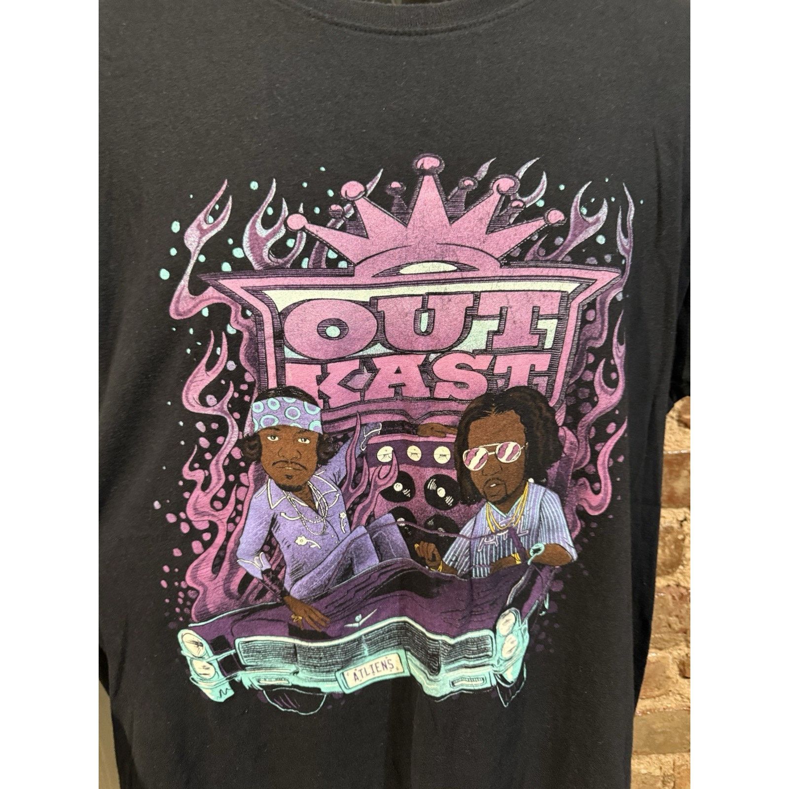 Outkast OutKast Black Graphic T Shirt L Atliens Andree 3000 Big Boi Size US L / EU 52-54 / 3 - 7 Thumbnail