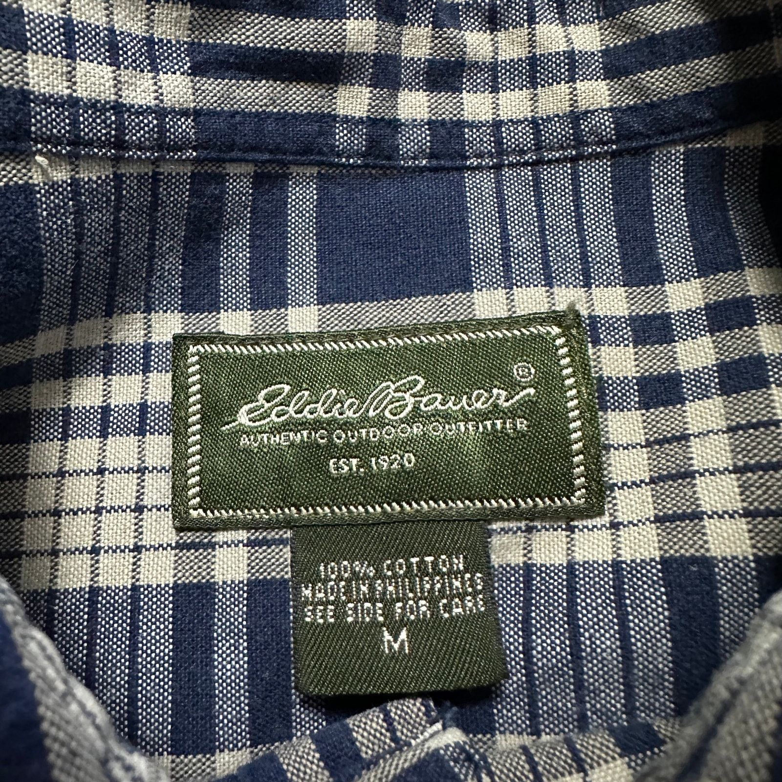 Eddie Bauer Vintage Eddie Bauer navy blue plaid button down size M Size US M / EU 48-50 / 2 - 5 Thumbnail