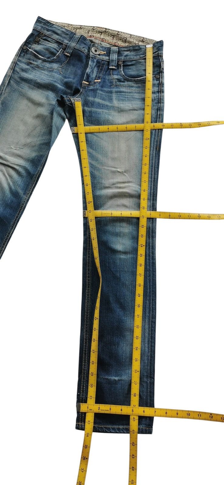 Tornado Mart Edwin Denim Jeans Whisker Honeycombs Vintage Wash Size US 30 / EU 46 - 9 Thumbnail