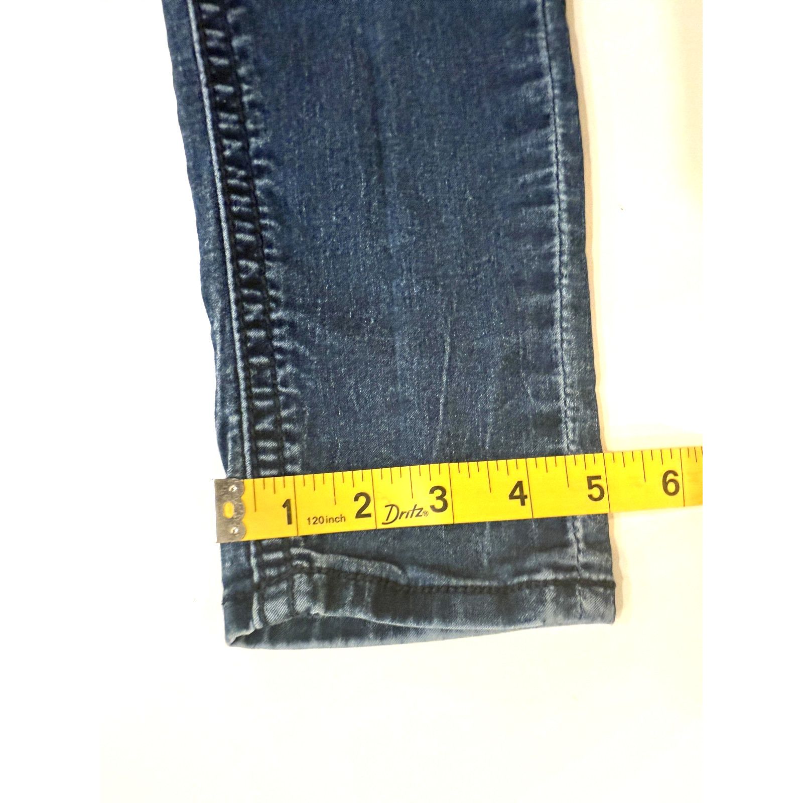 Almost Famous Almost Famous Y2K Hit Jeans 5 Blue Distressed Aztec Pockets Size 27" / US 4 / IT 40 - 9 Thumbnail