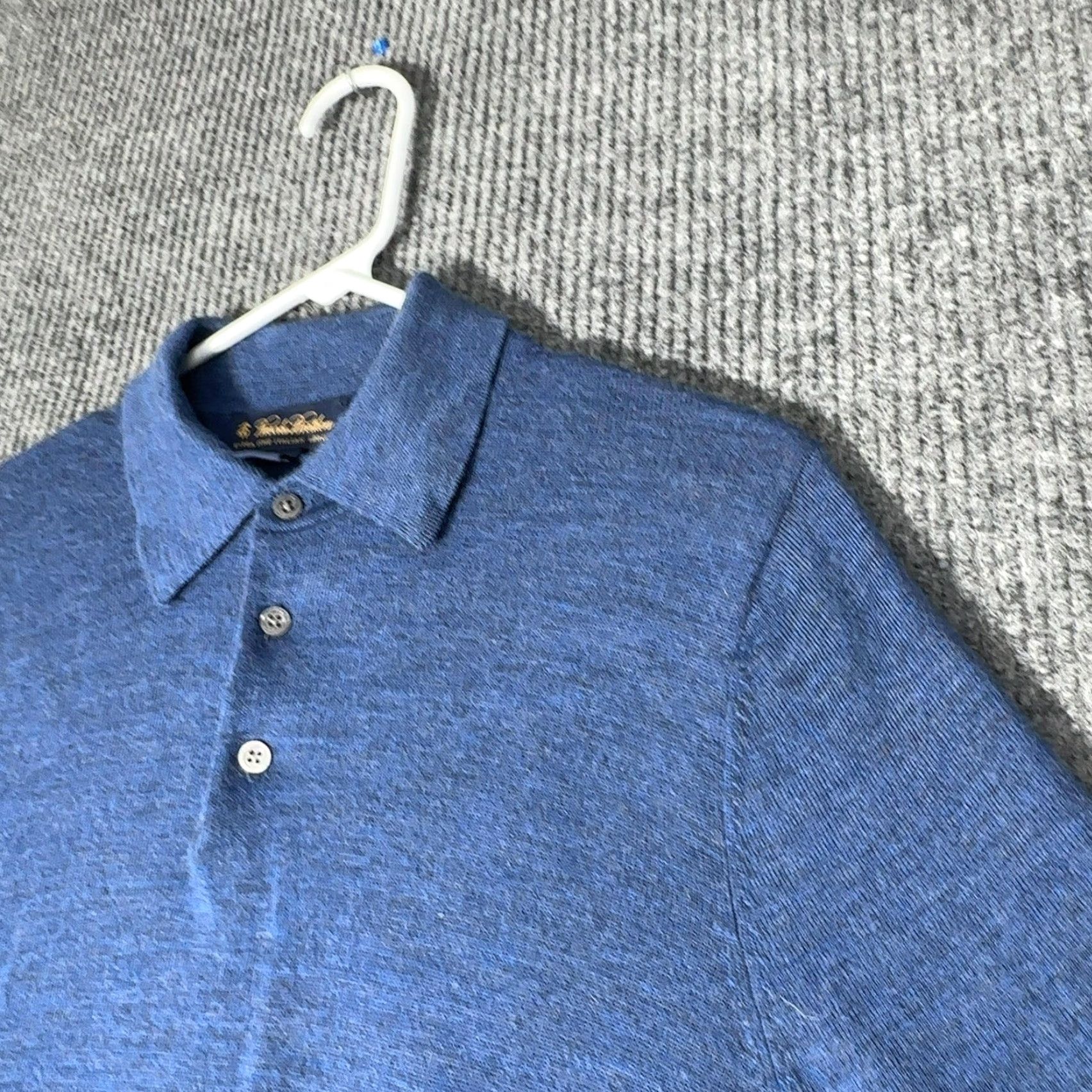 Brooks Brothers Brooks Brothers Merino Wool Polo Sweater Mens M Blue Long Sleeve Knit Regular Pullover Size US M / EU 48-50 / 2 - 3 Thumbnail