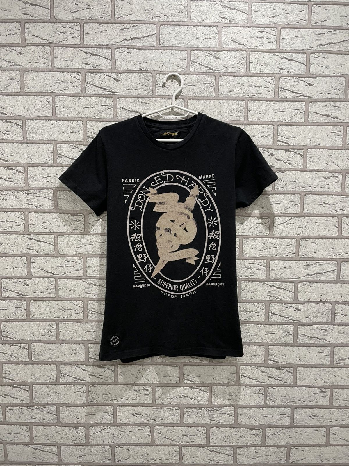 Ed Hardy × Vintage Ed Hardy Skull Honor T Shirt Tee Size US S / EU 44-46 / 1 - 1 Thumbnail