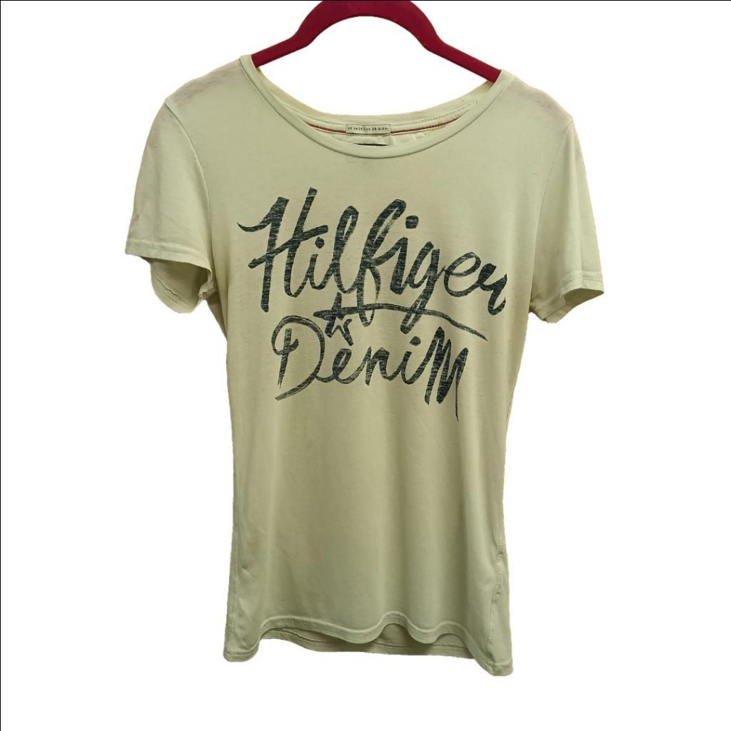 Tommy Hilfiger Hilfiger Denim T-Shirt, Light Seafoam Green/Baby Blue Size S / US 4 / IT 40 - 1 Thumbnail