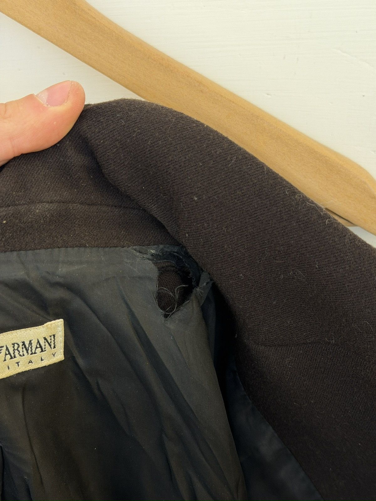 Emporio Armani SS99 Vintage Emporio Armani Wool Blazer Woman‘s Size S Size S / US 4 / IT 40 - 12 Thumbnail