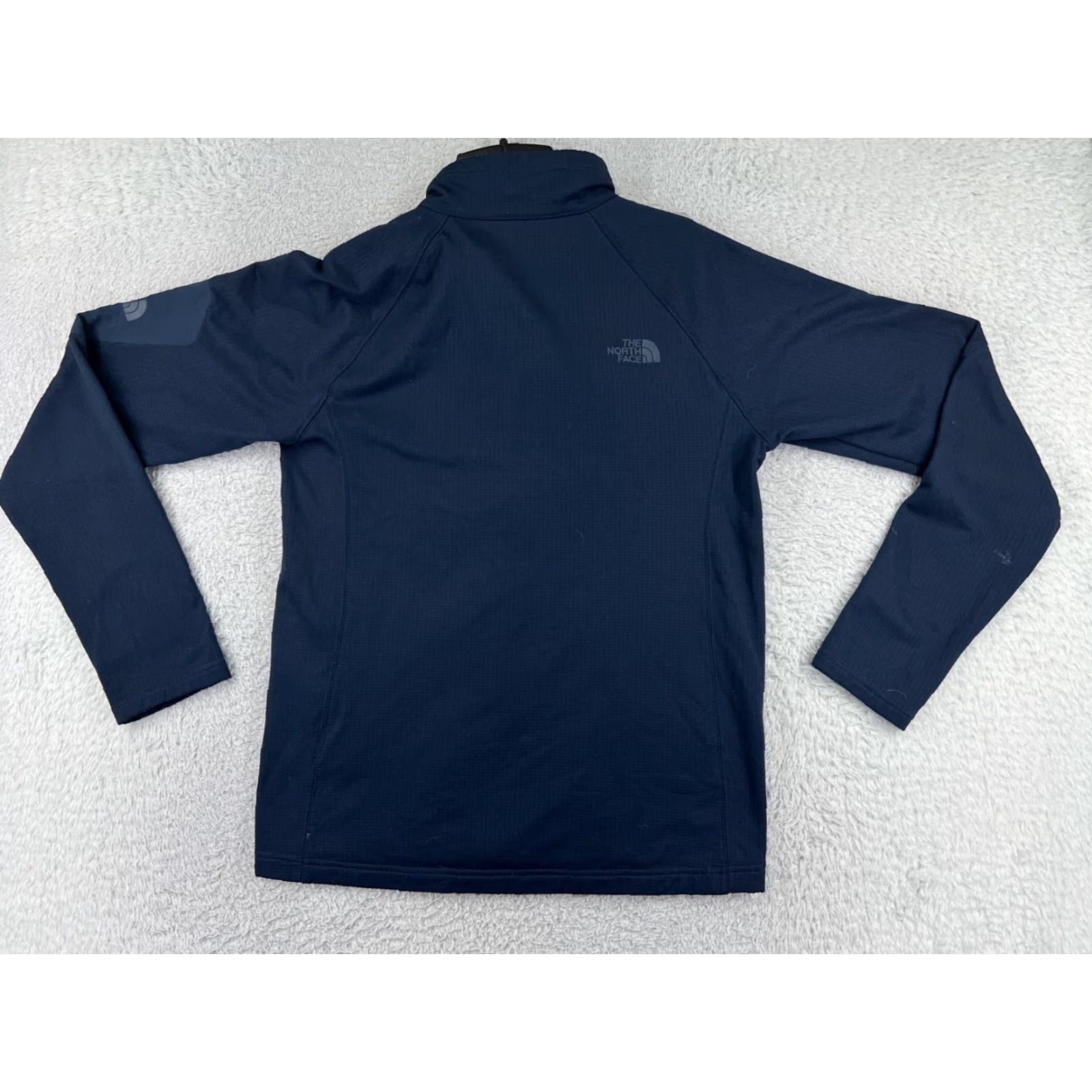 The North Face The North Face Mens Full Zip Sweater Blue 100% Polyester Knit Mock Neck Regular Size M 2?4 Zip Embroidered Logo Size US M / EU 48-50 / 2 - 2 Thumbnail