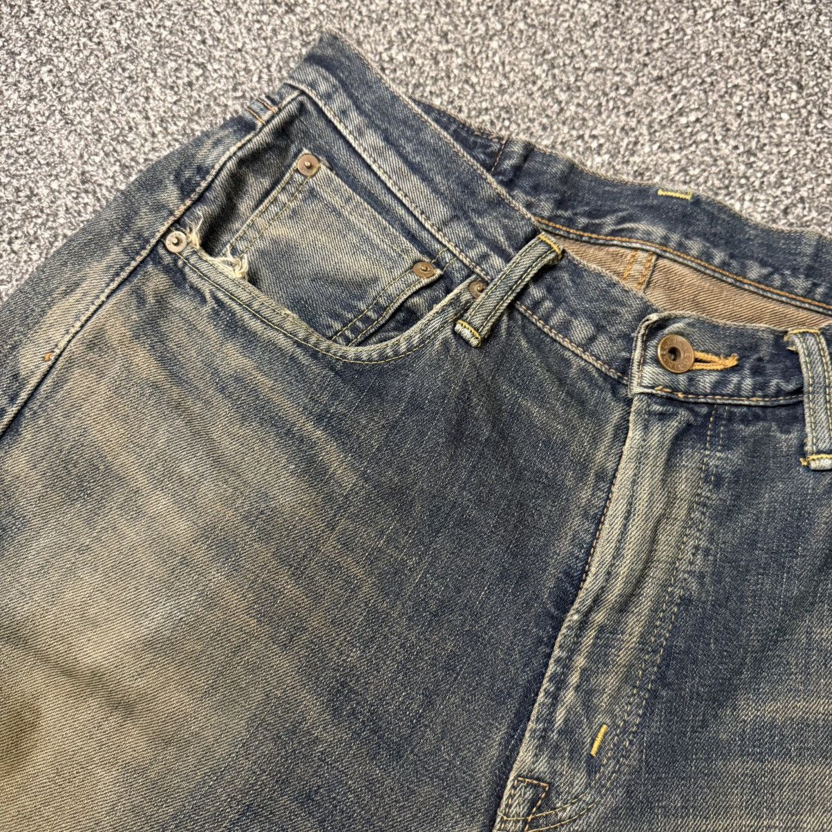 If Six Was Nine Vintage Selvedge Distressed Rusty Edwin 505x Denim W31 Size US 31 - 12 Thumbnail