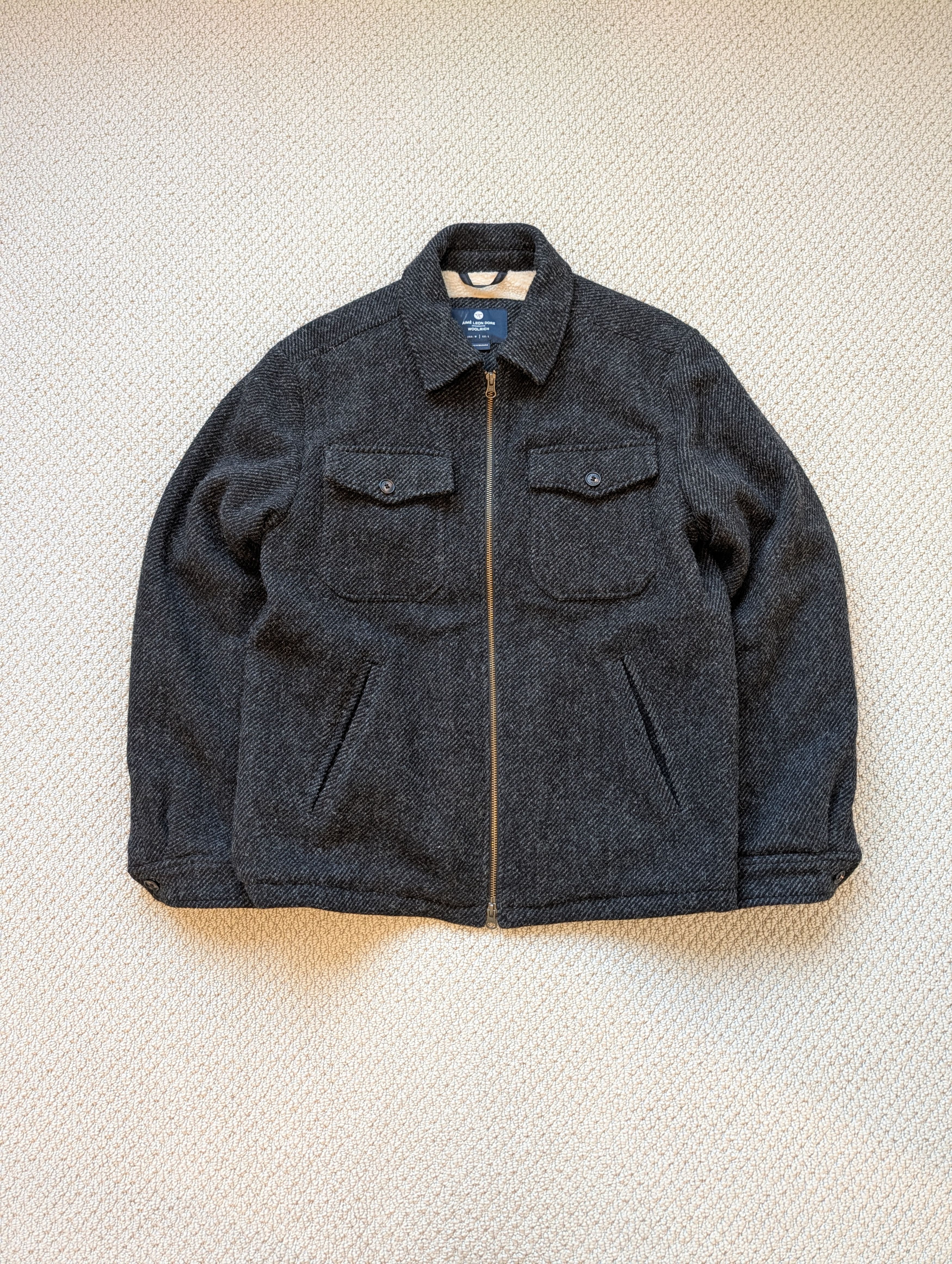 Aime Leon Dore × Woolrich Woolen Mills Wool Sherpa Lined Jacket Medium FW22 Size US M / EU 48-50 / 2 - 1 Thumbnail