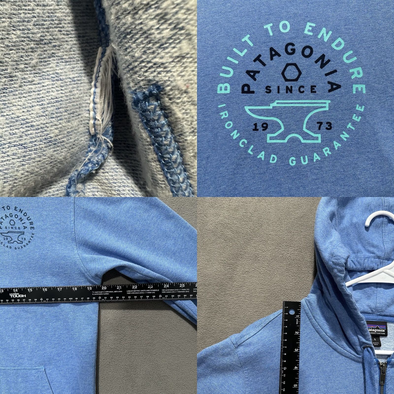 Patagonia Patagonia Fitz Roy Scope Hoodie - Mens - Small Blue - Full Zip - Lightweight Size US S / EU 44-46 / 1 - 8 Thumbnail