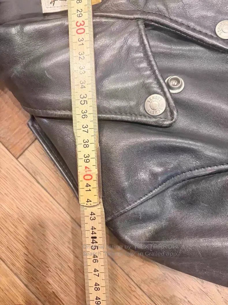Schott Schott Castrated cowhide cable-stayed motorcycle leather j Size US XXS / EU 40 - 6 Thumbnail