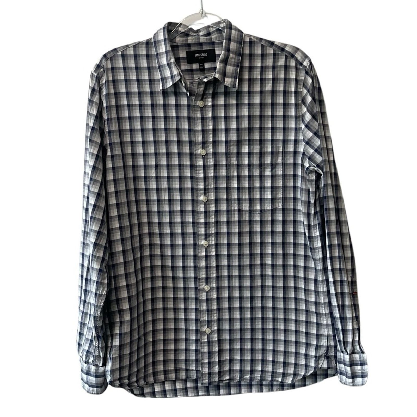 Jack Spade Jack Spade Plaid Long Sleeve Button Up Shirt Black Multi M Size US M / EU 48-50 / 2 - 6 Thumbnail