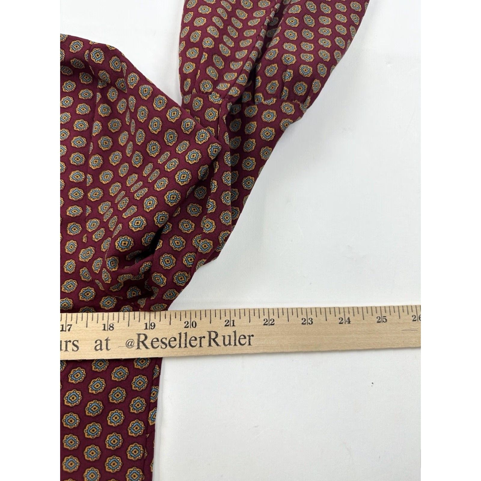 J.Crew VINTAGE J.Crew Blouse Womens Small Red V-Neck Bell Long Sleeve Popover Ladies Size S / US 4 / IT 40 - 8 Thumbnail
