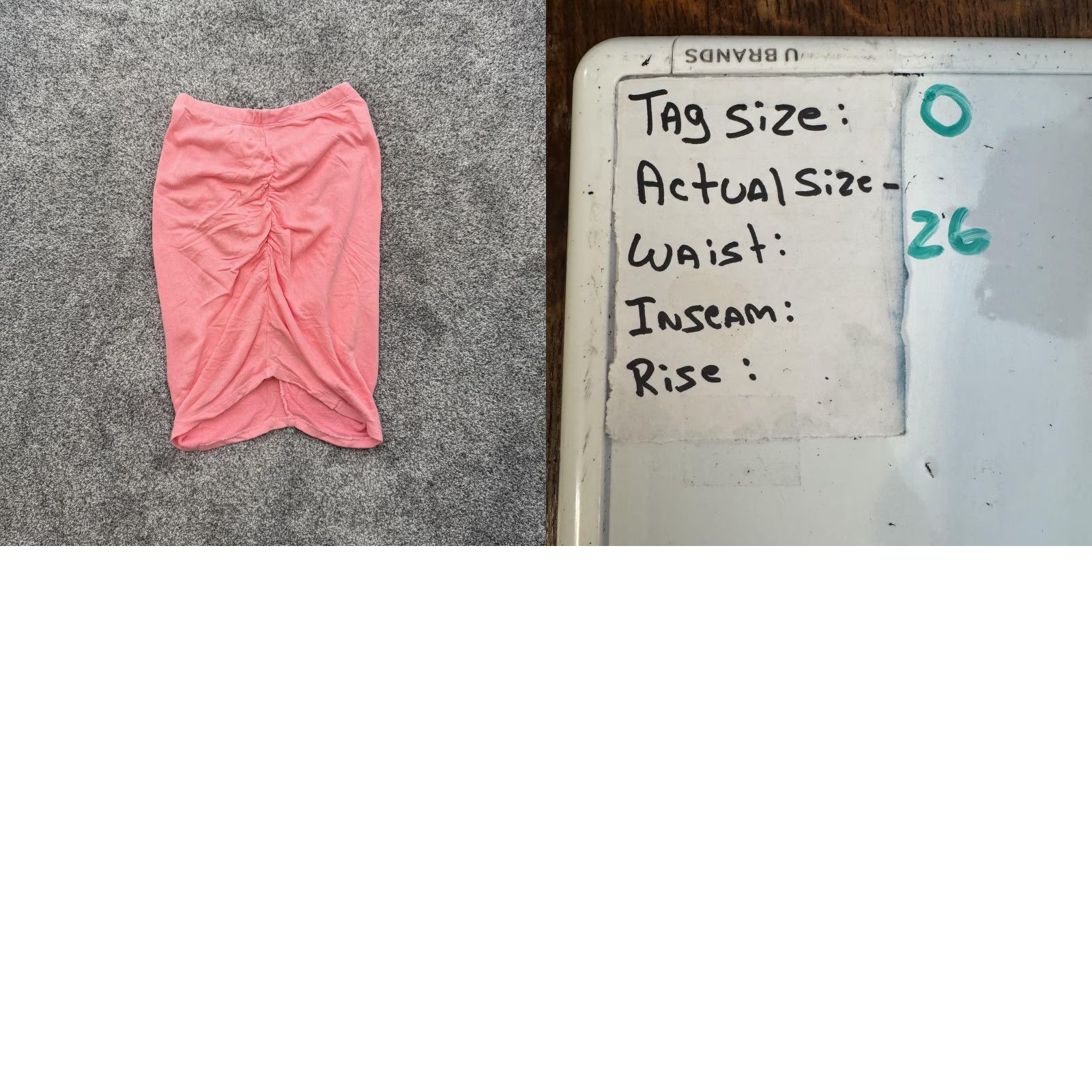 Sundry Sundry Skirt Womens 0 Pink Ruched Pull On Mini Rayon Cotton Stretch Casual Size 25" / US 0 / IT 36 - 8 Thumbnail