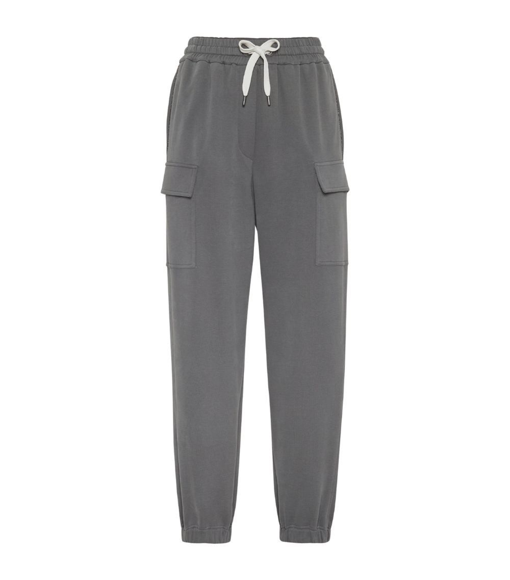 Brunello Cucinelli o1la1rc1a0425 Lady Sport Pants in Grey Size 26" / US 2 / IT 38 - 1 Thumbnail