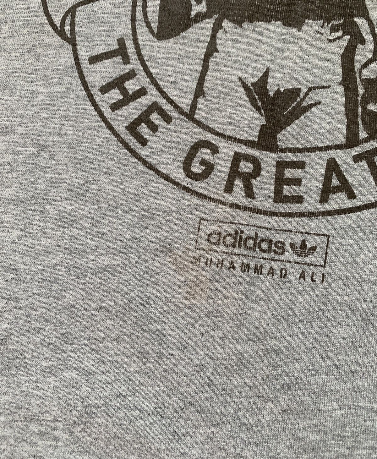 Adidas Vintage Muhammad Ali Adidas The Greatest Grey T Shirt Tee Size US L / EU 52-54 / 3 - 4 Thumbnail