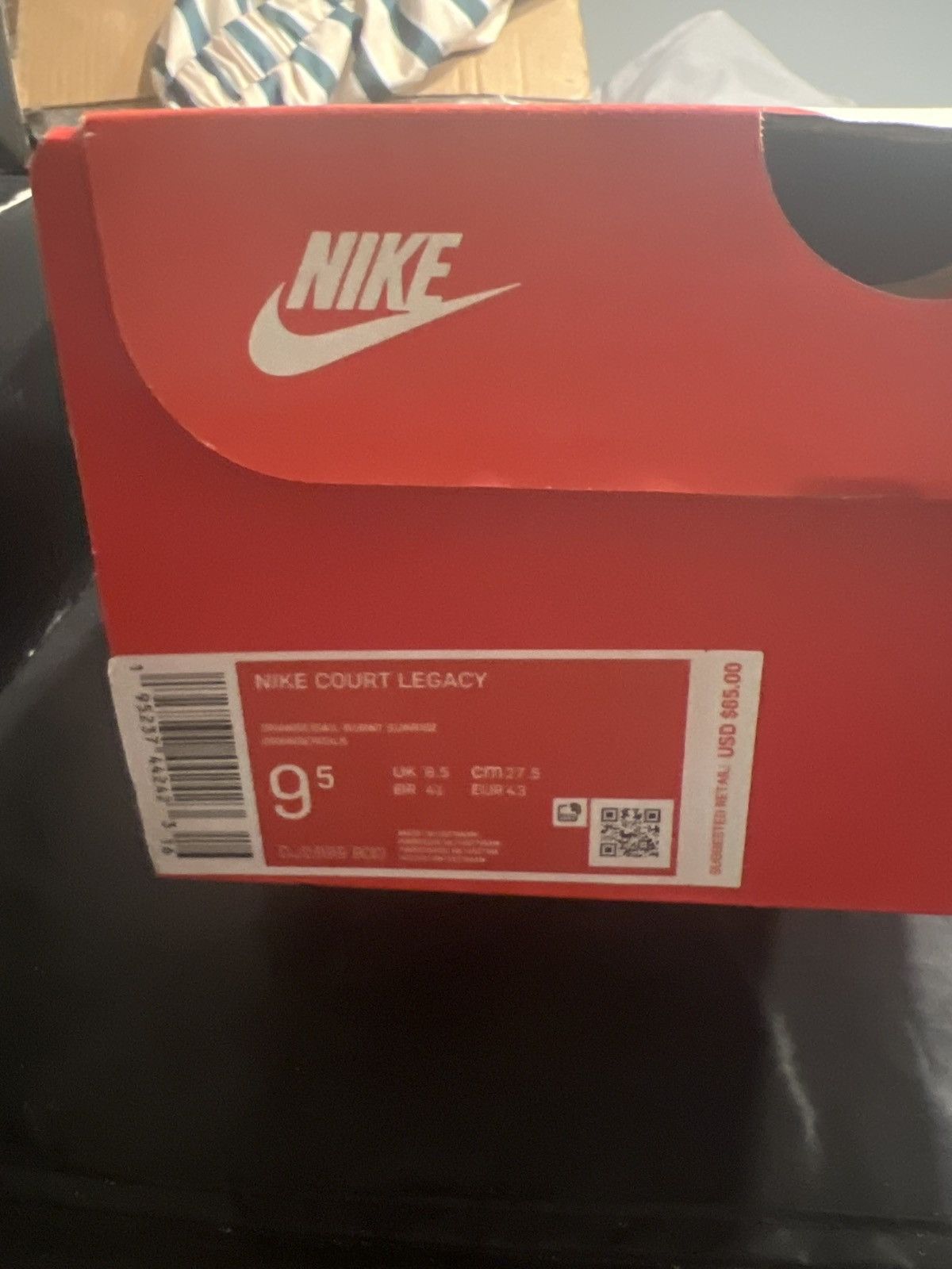 Nike Orange Nike Court Legacy Size US 9.5 / EU 42-43 - 2 Thumbnail