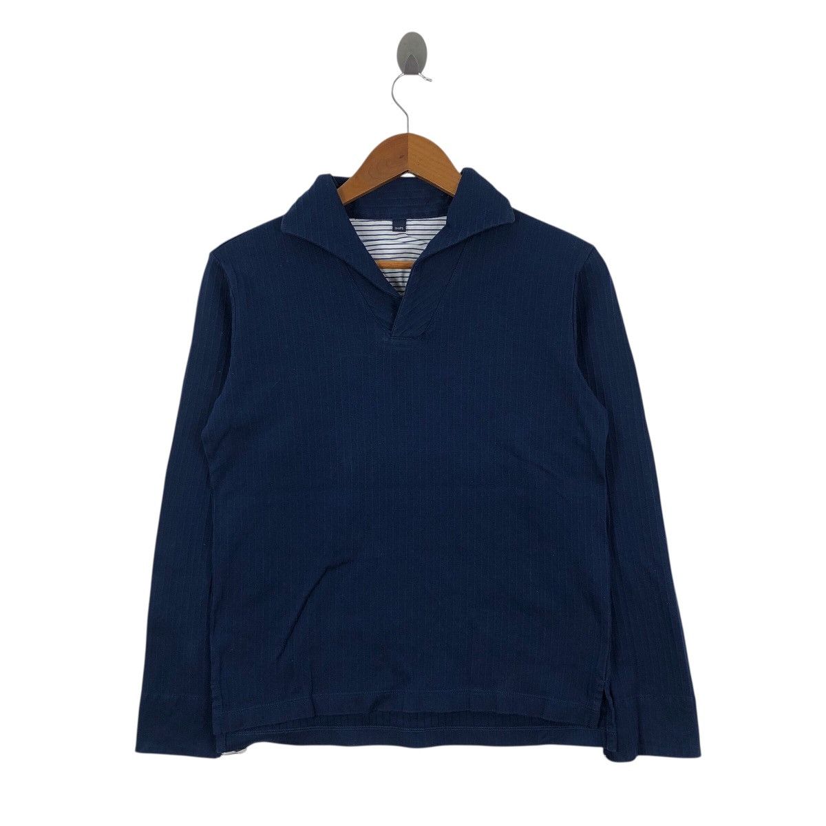 SHIPS SHIPS Shawl Collar Indigo Old Money Japanese Brand Size US S / EU 44-46 / 1 - 1 Thumbnail