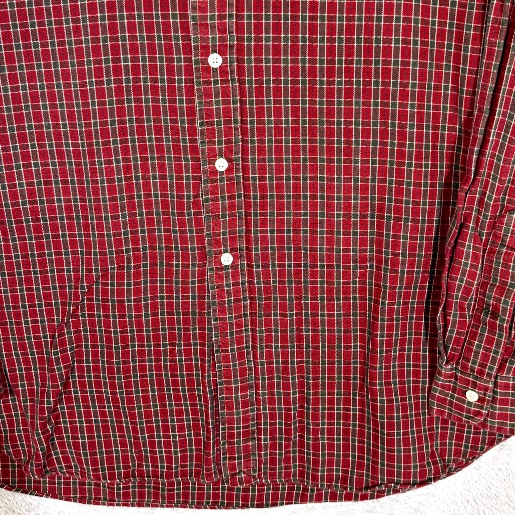 Ralph Lauren Ralph Lauren Blair Button-Down Flannel Shirt Men’s XL Red Plaid 100% Cotton Button Front Vintage No Size US XL / EU 56 / 4 - 7 Thumbnail