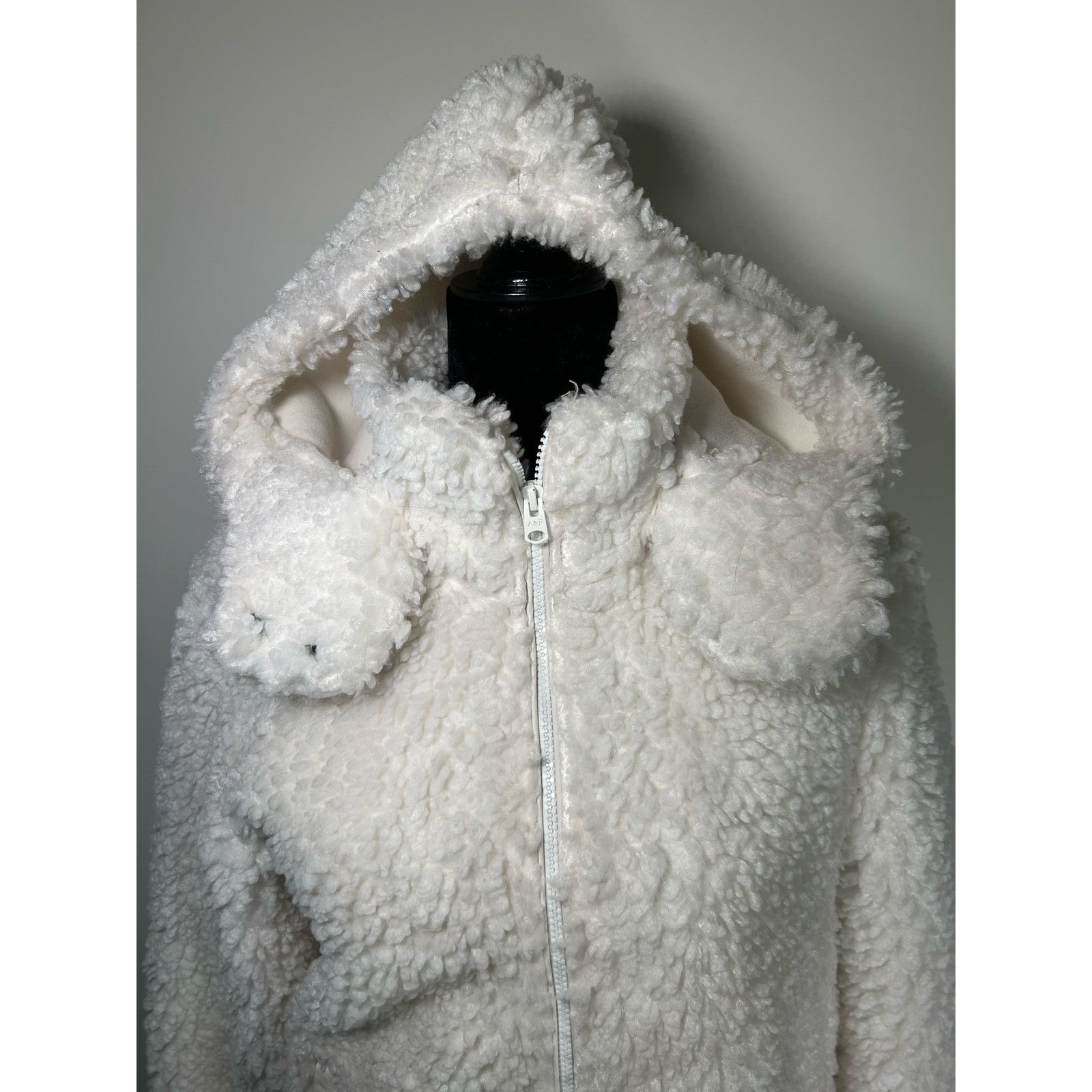 Abercrombie & Fitch Abercrombie & Fitch Sherpa Fleece Jacket Size XS Hooded Size XS / US 0-2 / IT 36-38 - 5 Thumbnail
