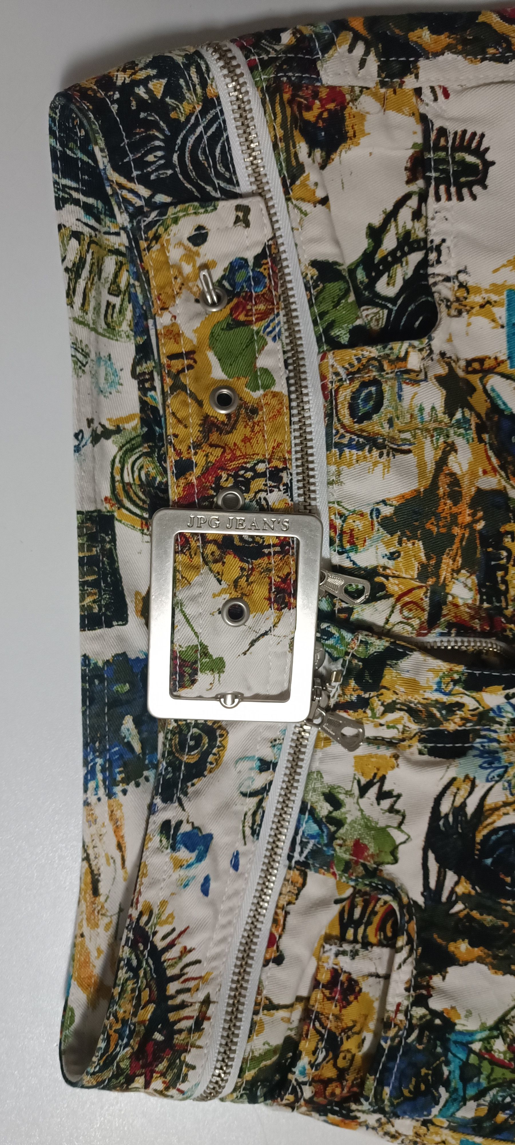 Jean Paul Gaultier 2000 - Basquiat graffiti pants Size 26" / US 2 / IT 38 - 10 Thumbnail