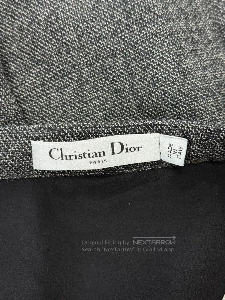 Dior Dior Grey lace stitched pleated skirt Size 24" / US 00 / IT 34 - 4 Thumbnail