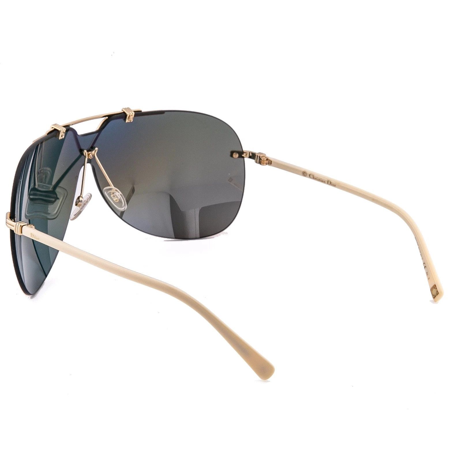 Christian Dior Monsieur CHRISTIAN DIOR 57TH Mask Wrap Shield Unisex Sunglasses Ivory Size ONE SIZE - 2 Thumbnail