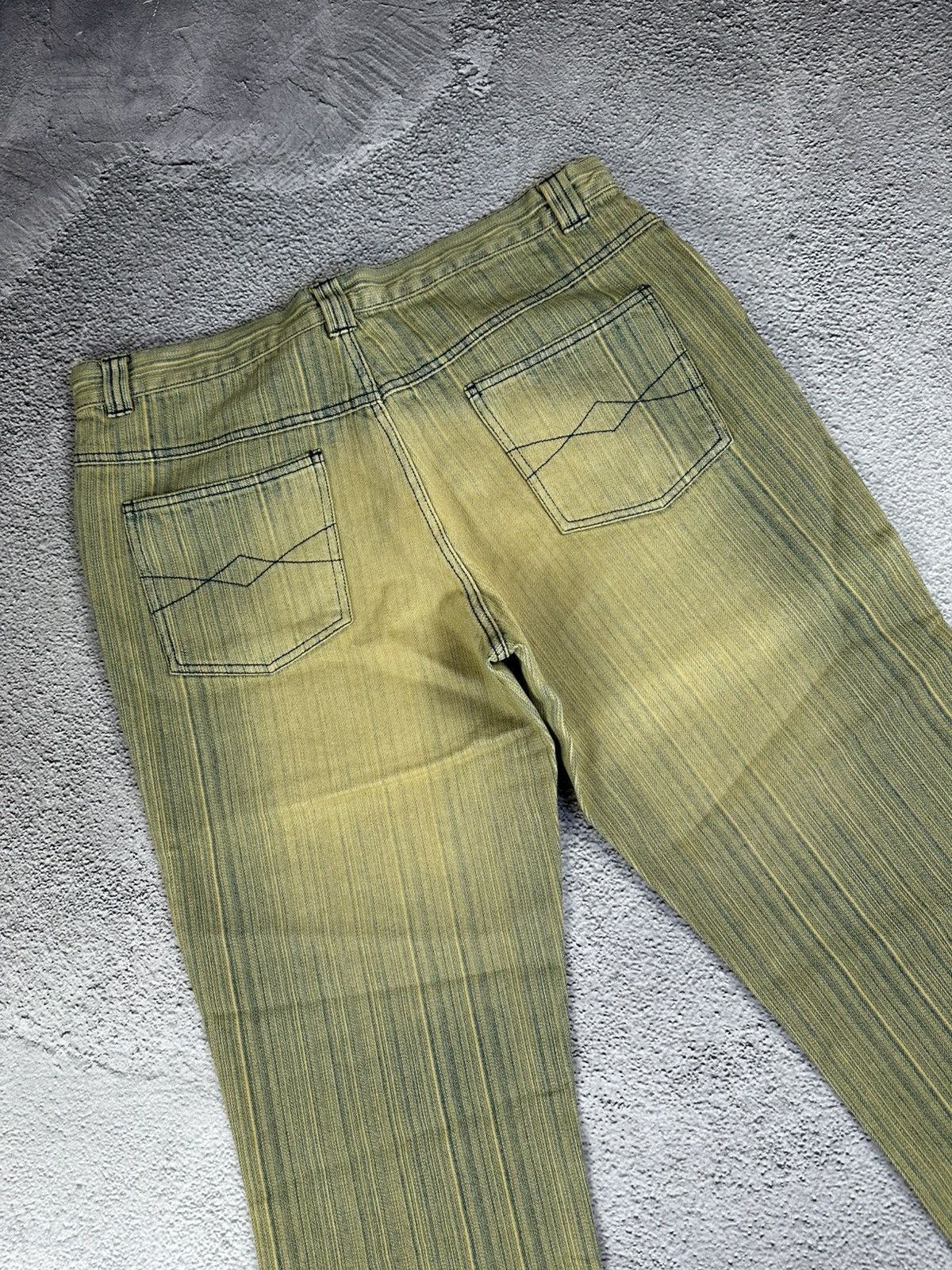 Other Diesel Style Vintage Stripe Flared Jeans Washed Y2K Faded Sk Size US 36 / EU 52 - 14 Thumbnail